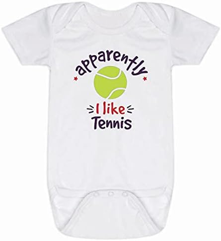 Chalktalksports טניס תינוק ותינוק חתיכה אחת | כנראה, אני אוהב טניס | קָטָן